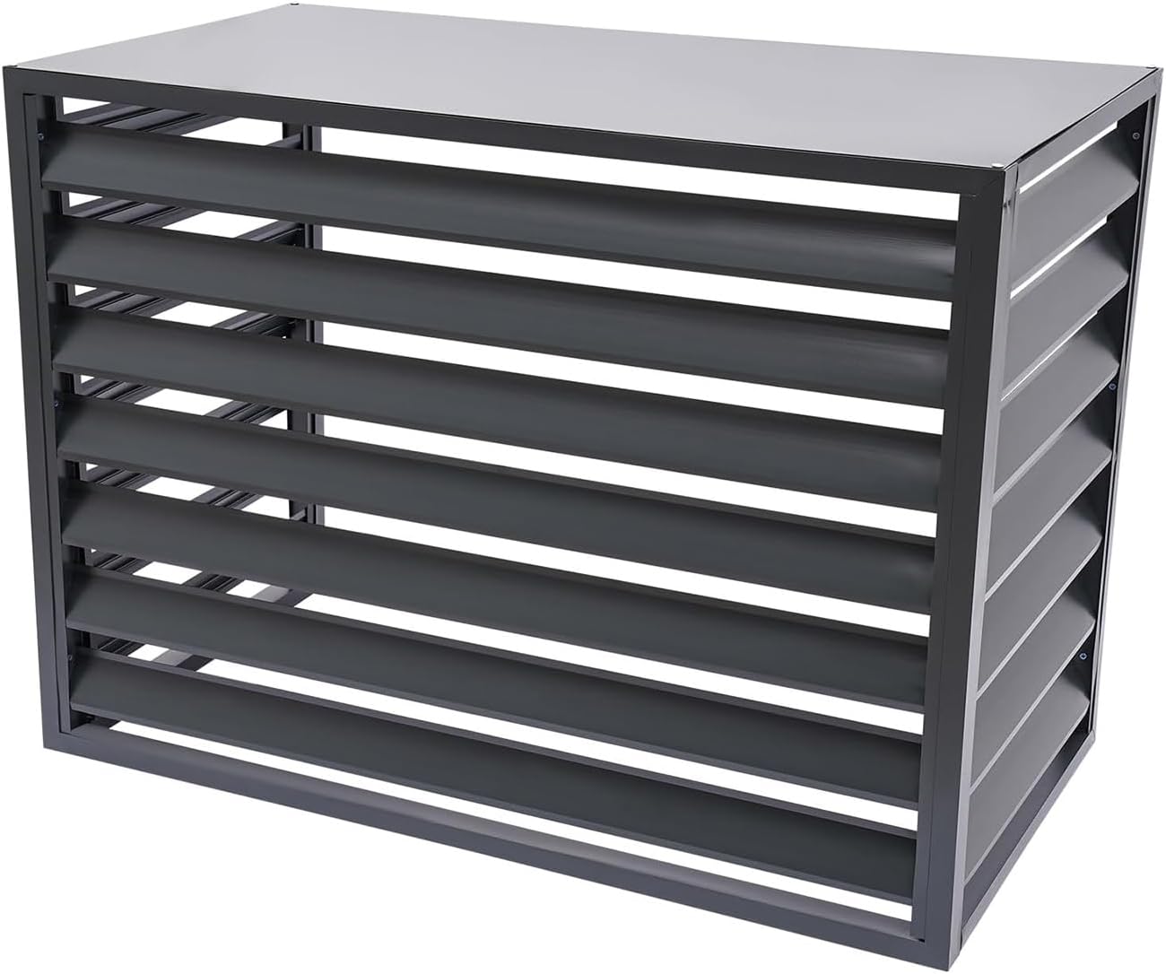 GENERIC Housse De Protection Universelle Pour Climatiseur Extérieur - Résistante Aux Intempéries - Pour Climatisation L110W60H80 - Convient Pour 2 à 3 Unités Et Bouclier Durable