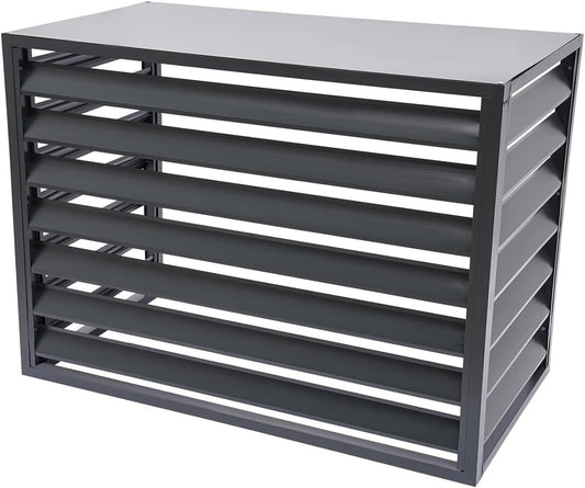 GENERIC Housse De Protection Universelle Pour Climatiseur Extérieur - Résistante Aux Intempéries - Pour Climatisation L110W60H80 - Convient Pour 2 à 3 Unités Et Bouclier Durable
