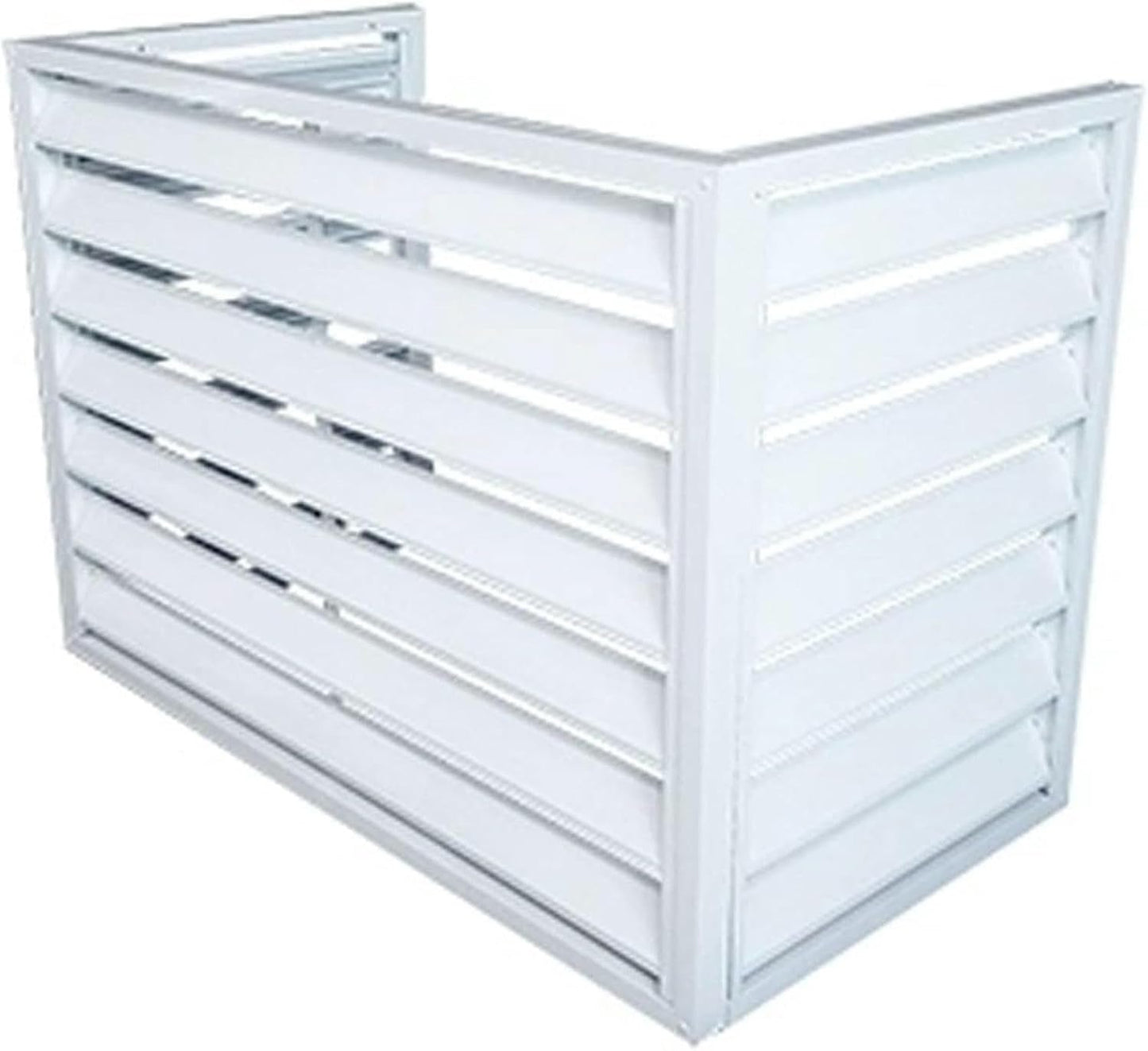 GENERIC Mini Housse D'extérieur Divisée En Aluminium Pour Climatiseur Et Pompe à Chaleur, écran De Clôture Pour Dissimuler L'unité, Protection Contre Les Intempéries Pour Unités Extérieures, Et Design élégant