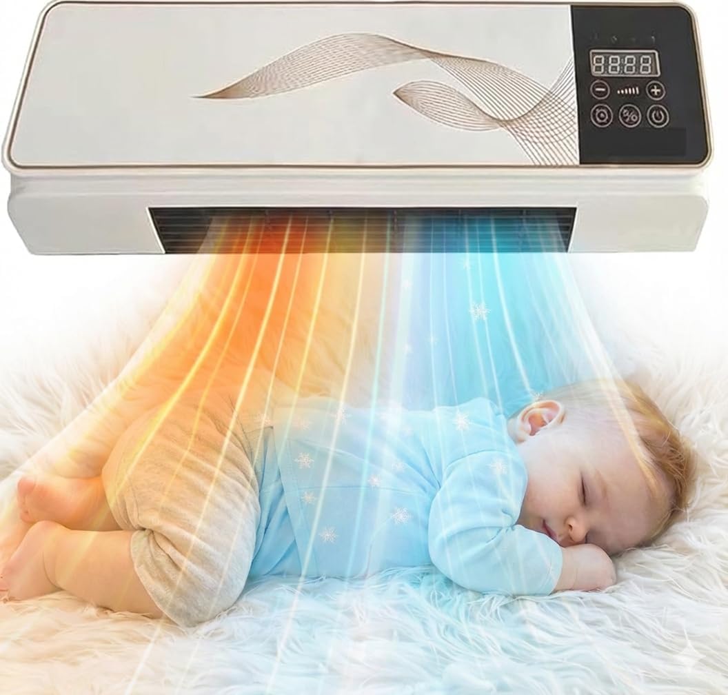  2026, Refroidissement De Chauffage Portable, Machine Murale Silencieuse Avec Télécommande, Conception Compacte Pour Bureau De Chambre à Coucher, énergie Efficace Brown