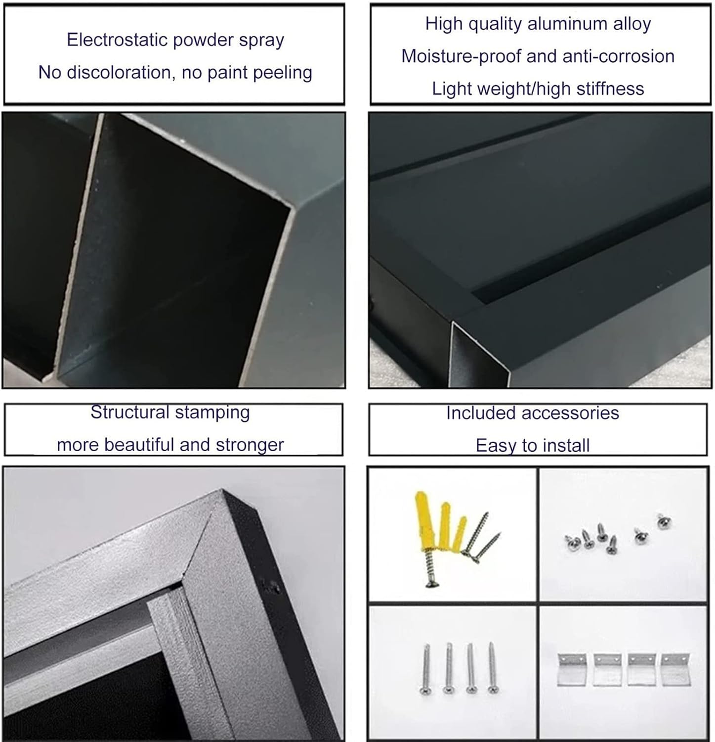  Housse En Aluminium Résistant Aux Intempéries Pour Climatiseur – Grille Pour Climatisation Extérieure Et Pompes à Chaleur, Bouclier Pour Rangement De Jardin Et Boîtiers, Ion Toutes Saisons