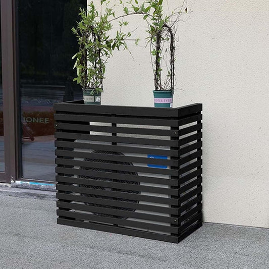 GENERIC Housse Pour Climatisation Extérieure – Volets à Persiennes Résistants Aux Intempéries Pour Unités D'air Centrales – Dissimule élégamment Votre Climatiseur Extérieur – Design élégant