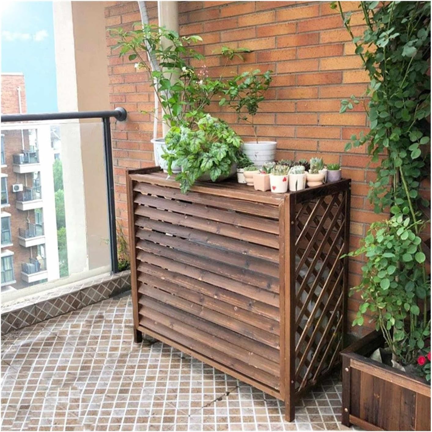  Housse De Protection Pour Climatiseur, Pompe à Chaleur Extérieure, Résistante Aux Intempéries, Pour Unité De Climatisation Pour Extérieur, Convient Aux Condensateurs De 115 X 54 X 95 Cm