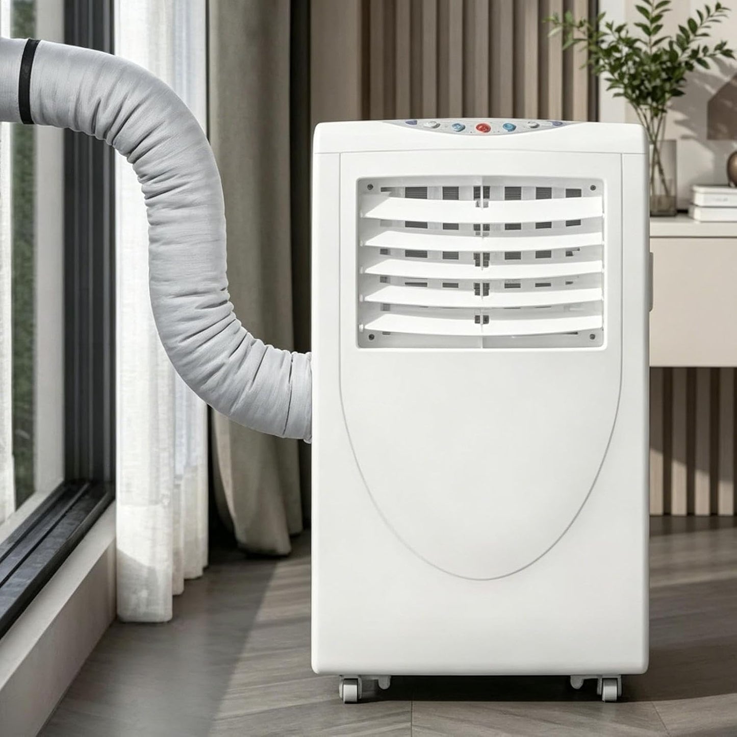  Générique Manchon Isolation Tuyau Climatisation, 150x53cm, Thermo-isolant | Insonorisant Housse Protection Tuyau Évacuati/on Climatiseur Portable, De Diamètre 3 Boucle Réglables, Pour Usage Maison Et