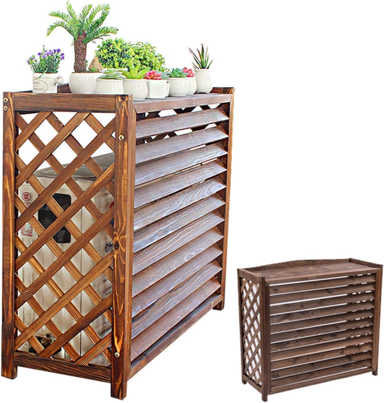  Stores Extérieurs En Coquillage Pour Jardinière, Protection De Climatisation Extérieure, Clôture De Confidentialité, Support De Climatiseur Résistant Aux Intempéries, Pour Se Cacher à L'extérieur