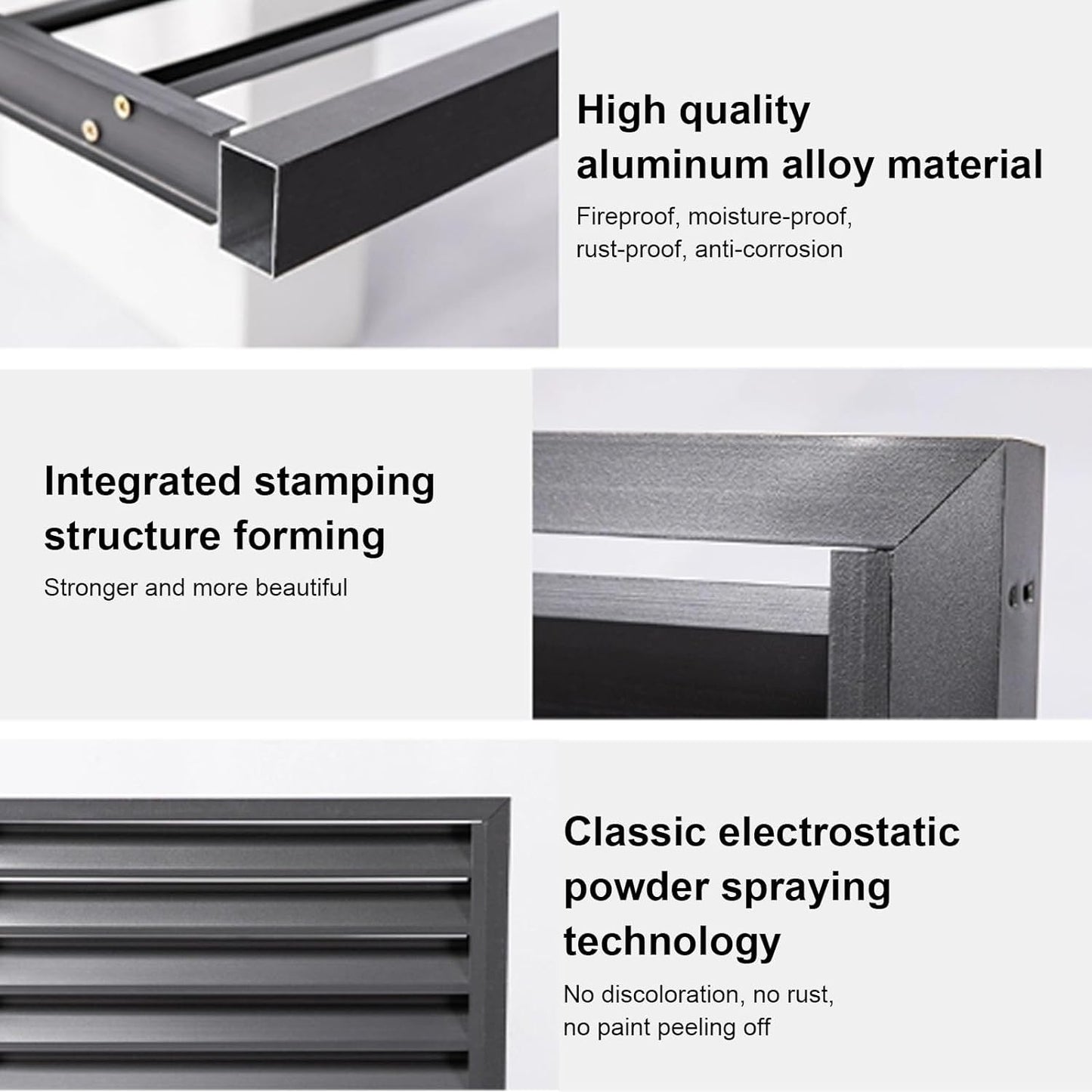  Housse De Climatiseur Pour Unités De Fenêtre En Alliage D'aluminium - Protection Contre La Pluie Pour Intérieur/extérieur - Clôture Blanche Pour Dissimuler L'unité De Climatisation - Résistant Aux