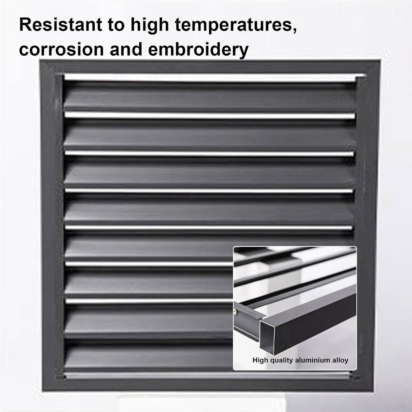 GENERIC Housse En Aluminium De Qualité Supérieure Pour Climatiseur | Bouclier Décoratif Pour Unité Extérieure | Clôture Résistante Aux Intempéries Pour Climatisation Et Pompe à Chaleur | Cachette élégante