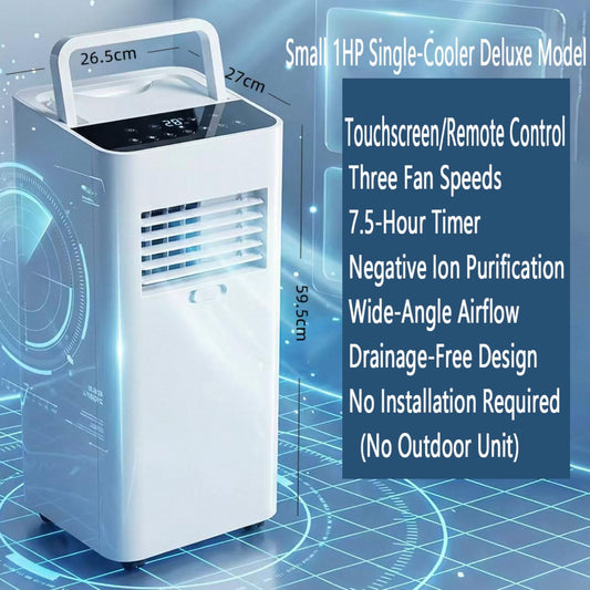  Unité De Courant Alternatif Portable 7000 BTU Pour 300 Pieds Carrés, Mode De Sommeil Ultra Silencieux Et Déshumidificateur, Roues à Mouvement Facile, Minuterie Intelligente Et Ventilateur Pour Bureau
