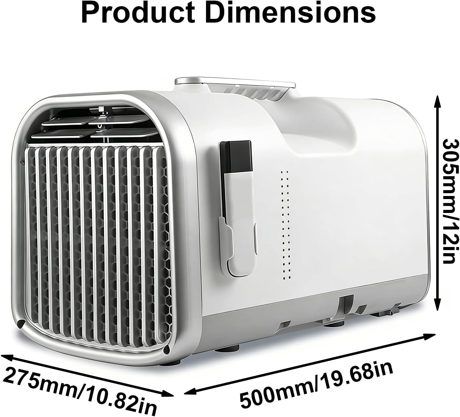 GENERIC Climatiseur Portable Avec Affichage Numérique, Aucune Installation Nécessaire Pour Le Camping Et L'utilisation En Extérieur