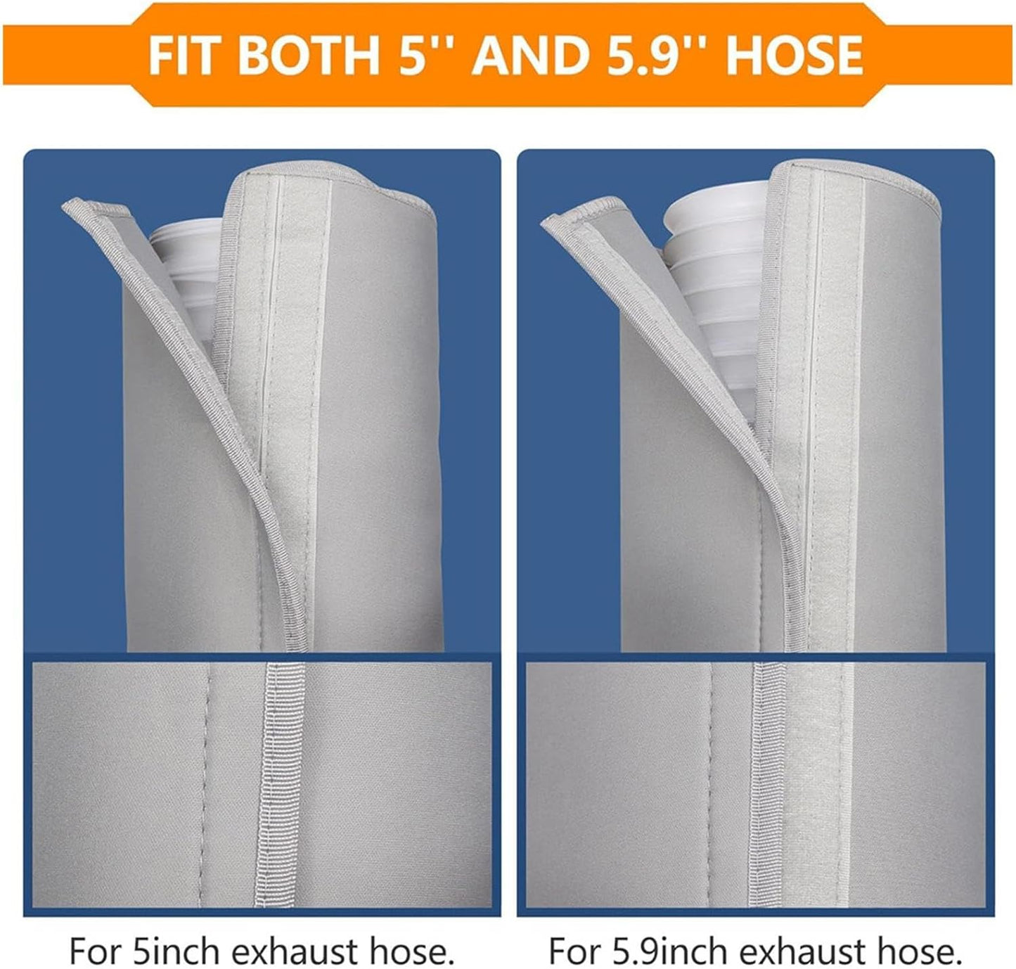  Housse Isolante Pour Tuyau De Climatiseur Portable Avec 3 Sangles Ajustable | Isolation Tuyau Clim Portable été, Isolation Thermique, Convient Pour Hiver, Extérieur, Camping-car, Garage Et Maison