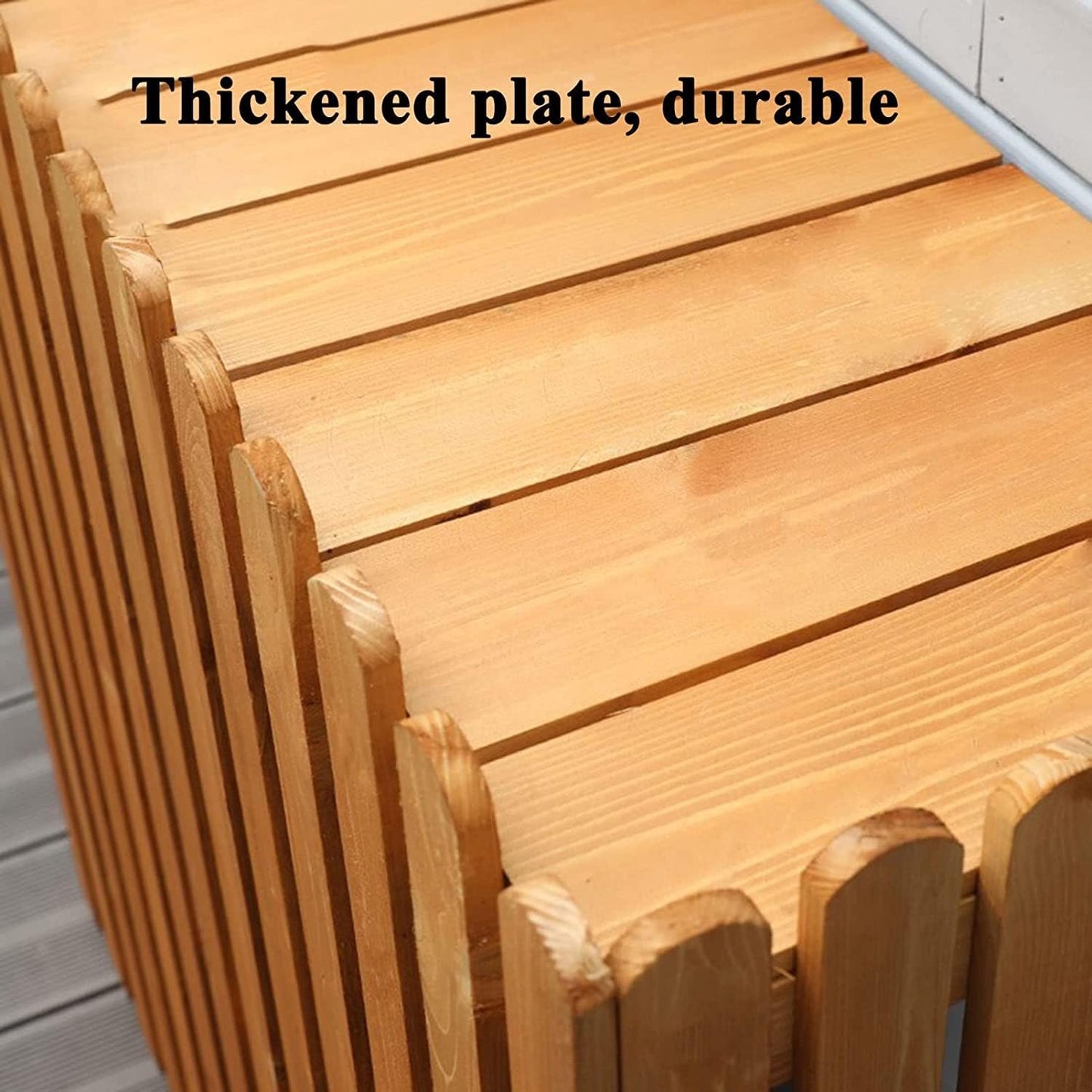 GENERIC Bâche De Protection Robuste Pour Climatiseur Extérieur - Pour L'intimité Et L'esthétique - Blanc - Taille De L'insert - Couverture En Bois Pour Climatisation - Pour Une Utilisation En Extérieur -