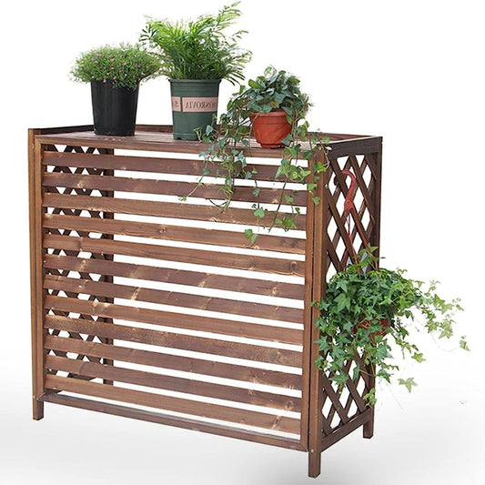  Grilles De Protection Pour Climatiseurs Et Pompes à Chaleur, Volets De Protection Pour Climatisation, Cadre De Protection En Bois Pour Climatisation, Facile à Installer