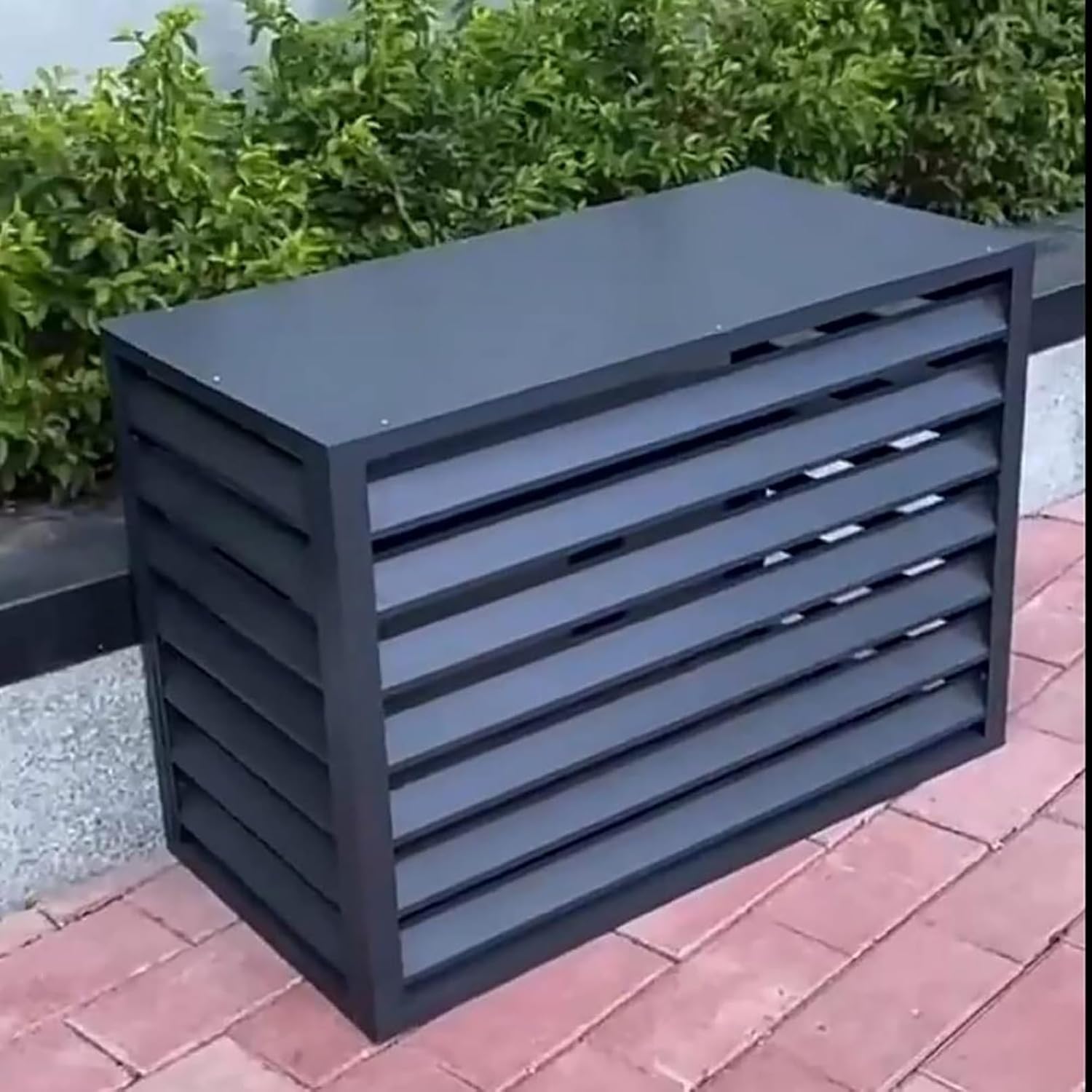 GENERIC Housse De Protection Pour Climatiseur Extérieur En Aluminium – Écran De Protection Toutes Saisons Pour Unités Extérieures, Clôture D'intimité, Protection Centrale Pour Climatisation Pour Intérieur Et