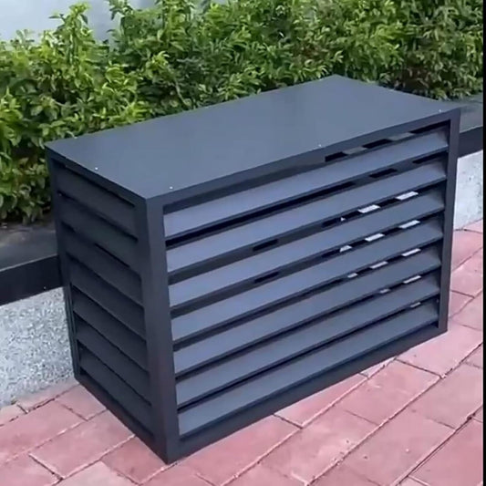 GENERIC Housse De Protection Pour Climatiseur Extérieur En Aluminium – Écran De Protection Toutes Saisons Pour Unités Extérieures, Clôture D'intimité, Protection Centrale Pour Climatisation Pour Intérieur Et