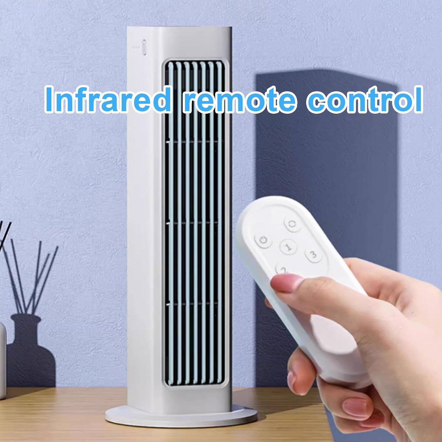  Ventilateur De Climatiseur Portable Pas De Fenêtre Nécessaire, Télécommande Sans Fil, 3 Vitesses, Longue Sortie Pour Bureau De Chambre RV Tente Refroidissant Blanc Lame Sans Vie Refroidisseur Personne