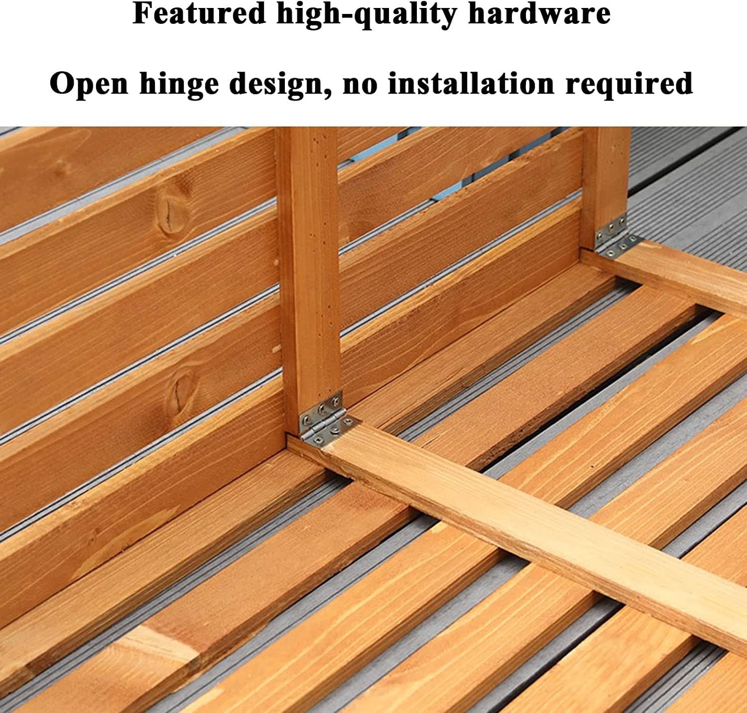 GENERIC Clôture Robuste Pour Climatiseur, Protection De L'intimité Et De La Protection Extérieures, Couleur Palissandre, Housse De Protection En Bois De Condensateur Pour L'extérieur, Cachez Votre Climatiseur