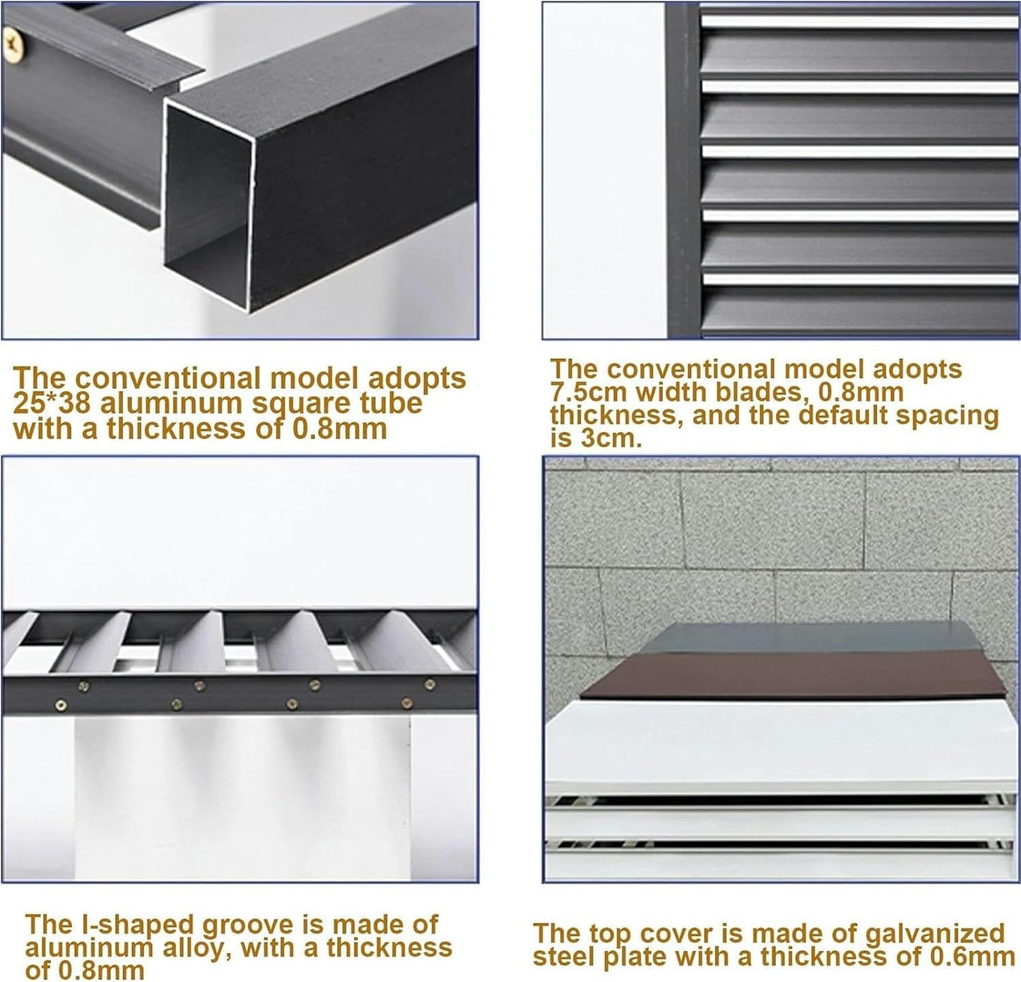  Housse De Protection De Qualité Supérieure Pour Climatiseurs Et Pompes à Chaleur En Aluminium Pour Unités Extérieures – Protection Résistante Aux Intempéries Pour Systèmes Mini Split