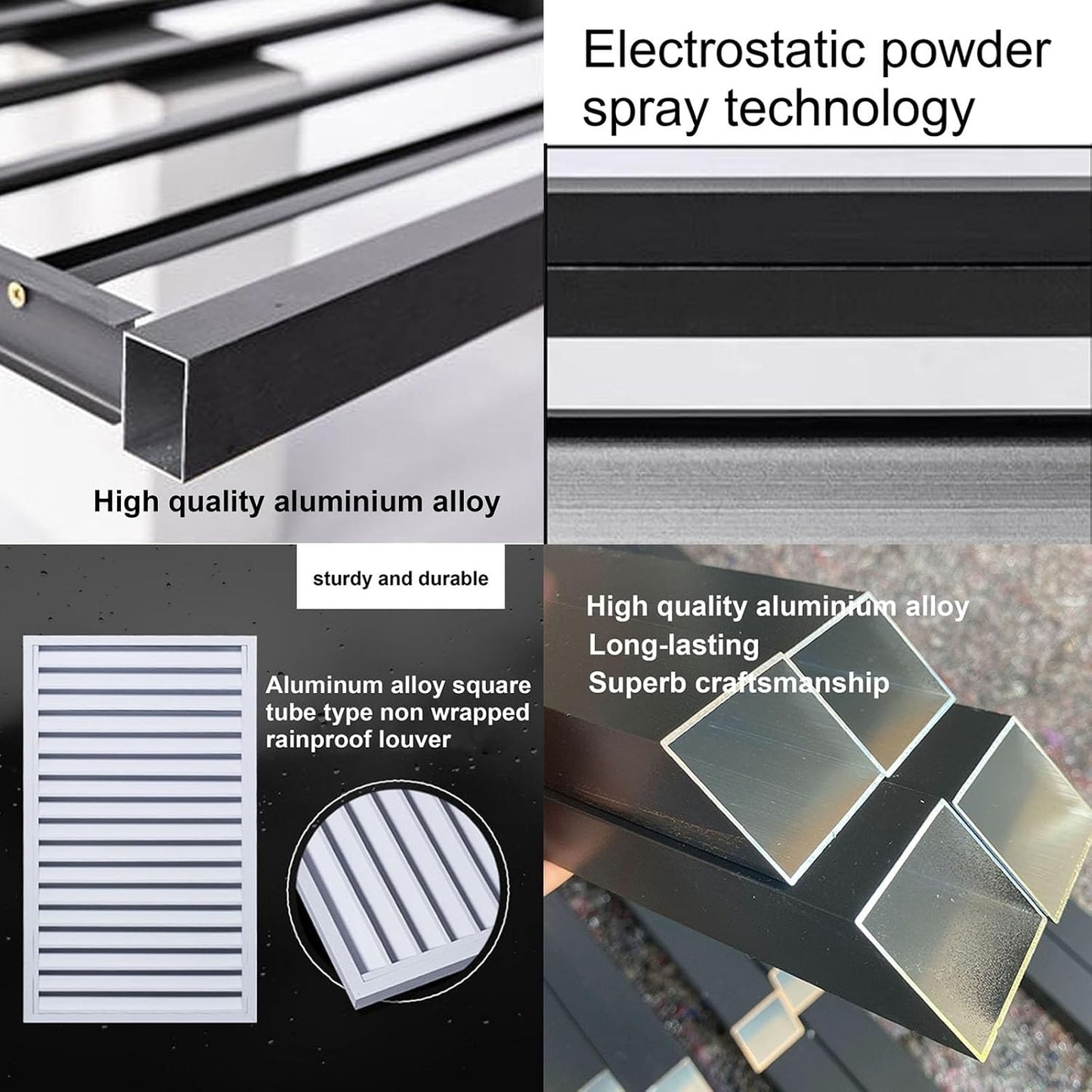 GENERIC Housse En Aluminium Pour Climatiseur – Protection Résistante Aux Intempéries Pour Unité Extérieure Et Cachette élégante, Idéale Pour Condensateur Intérieur/extérieur