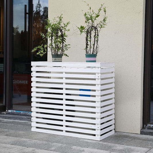 GENERIC Volets Hauts Résistants Aux Intempéries Pour Climatiseur Central Cachent L'unité Extérieure Avec Style Avec Clôture En Bois Massif De Qualité Supérieure