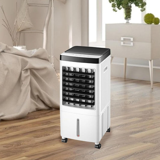 GENERIC Ventilateur De Refroidisseur D'air évaporatif Portable Avec Packs De Glace, Humidificateur Silencieux à 3 Vitesses, Minuterie De Contrôle à Distance, Dispositif De Refroidissement Compact Pour La Cham