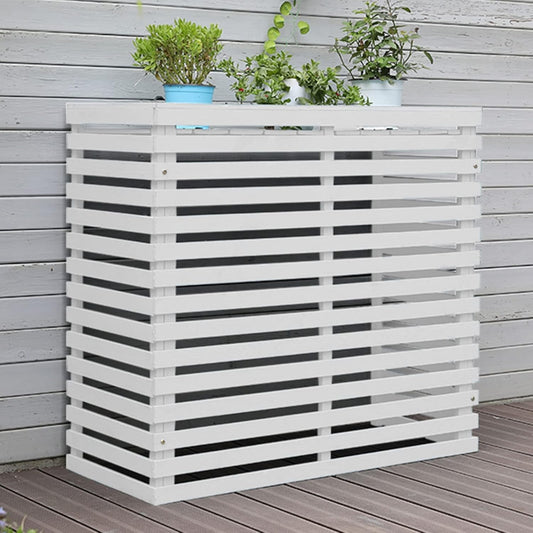  Housse De Protection En Bois Pour Climatiseur Extérieur - Clôture élégante Pour Dissimuler L'unité De Climatisation - Design Résistant Aux Intempéries Pour Un Attrait Amélioré