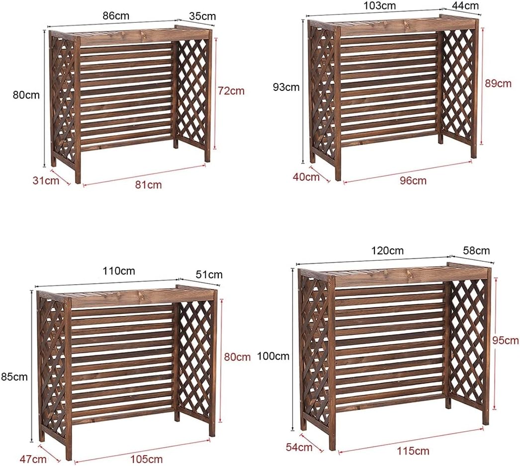  Stores Extérieurs En Coquillage Pour Jardinière, Protection De Climatisation Extérieure, Clôture De Confidentialité, Support De Climatiseur Résistant Aux Intempéries, Pour Se Cacher à L'extérieur