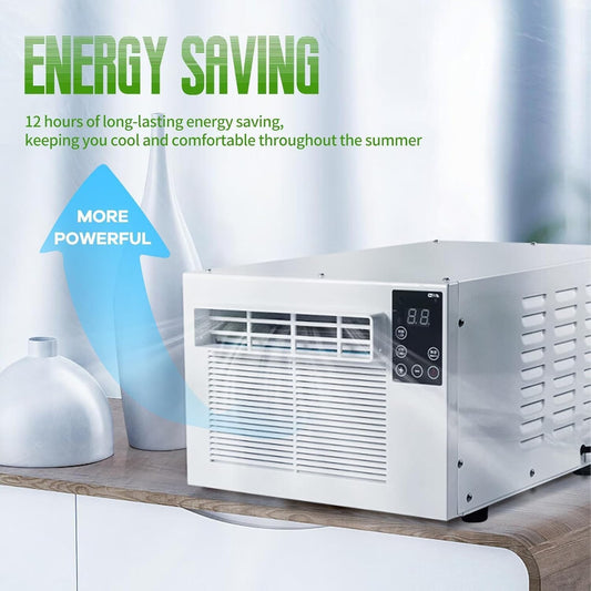  Climatiseur Portable 550W Déshumidificateur Compact, Unité De Refroidissement à Faible Puissance Pour Le Dortoir De Chambre, Fonctionnement Silencieux Avec Télécommande, Aucune Installation Nécessaire