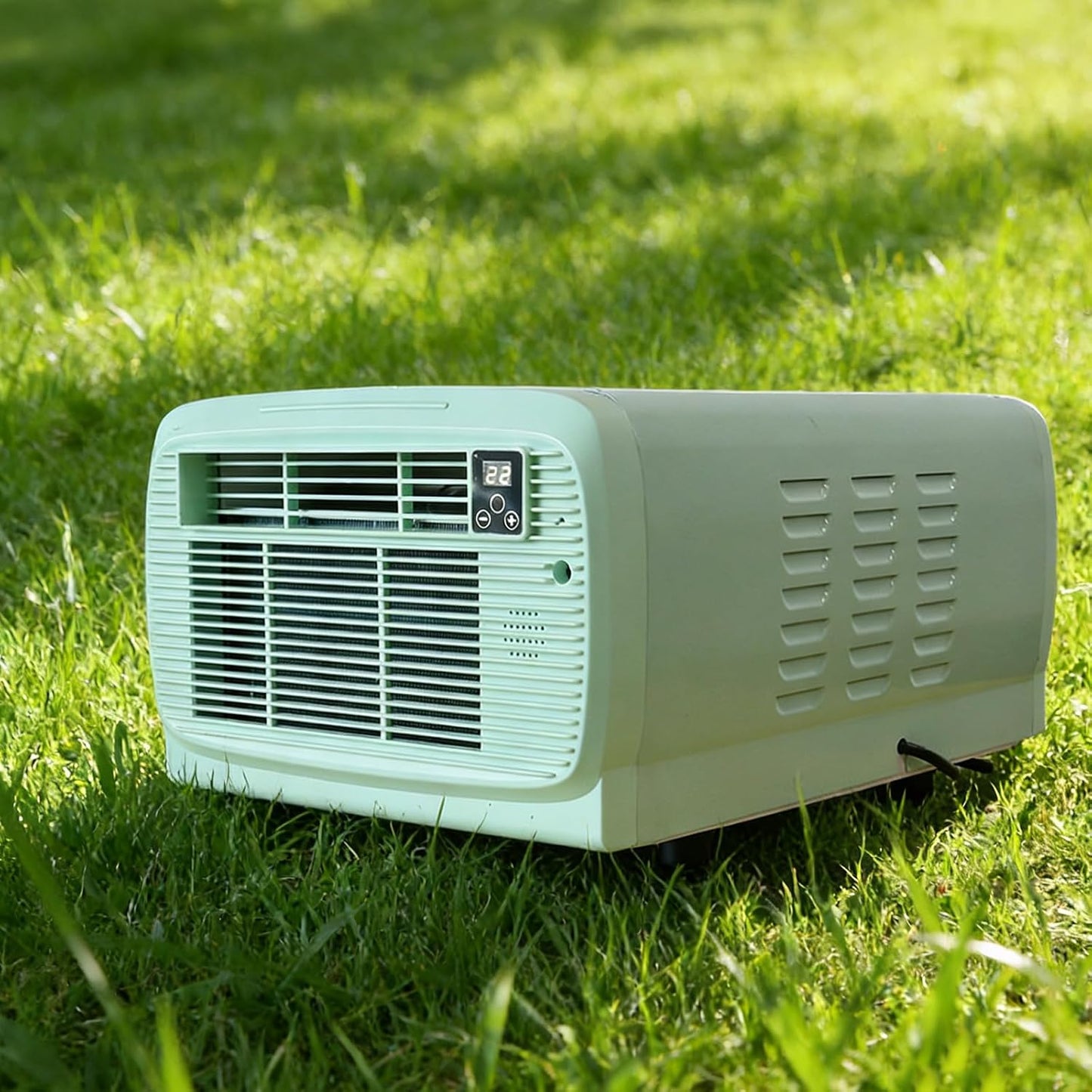  Unité De Climatisation Portable Compacte 2200 BTU, économie D'énergie Avec Contrôle D'application Pour Les Petites Pièces, Les VR Et Le Camping.Fonction D'opération Silencieuse Et De Déshumidificateur