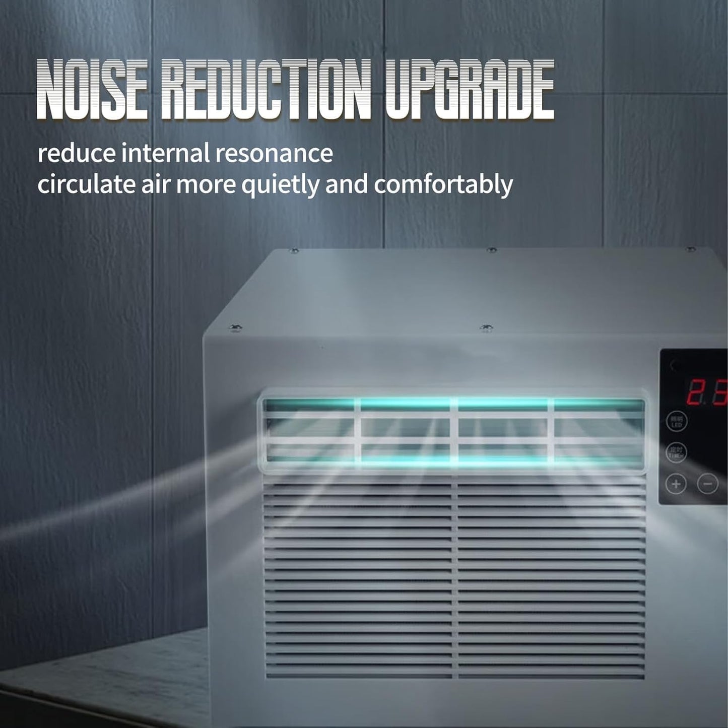  Climatiseur Portable 550W Déshumidificateur Compact, Unité De Refroidissement à Faible Puissance Pour Le Dortoir De Chambre, Fonctionnement Silencieux Avec Télécommande, Aucune Installation Nécessaire