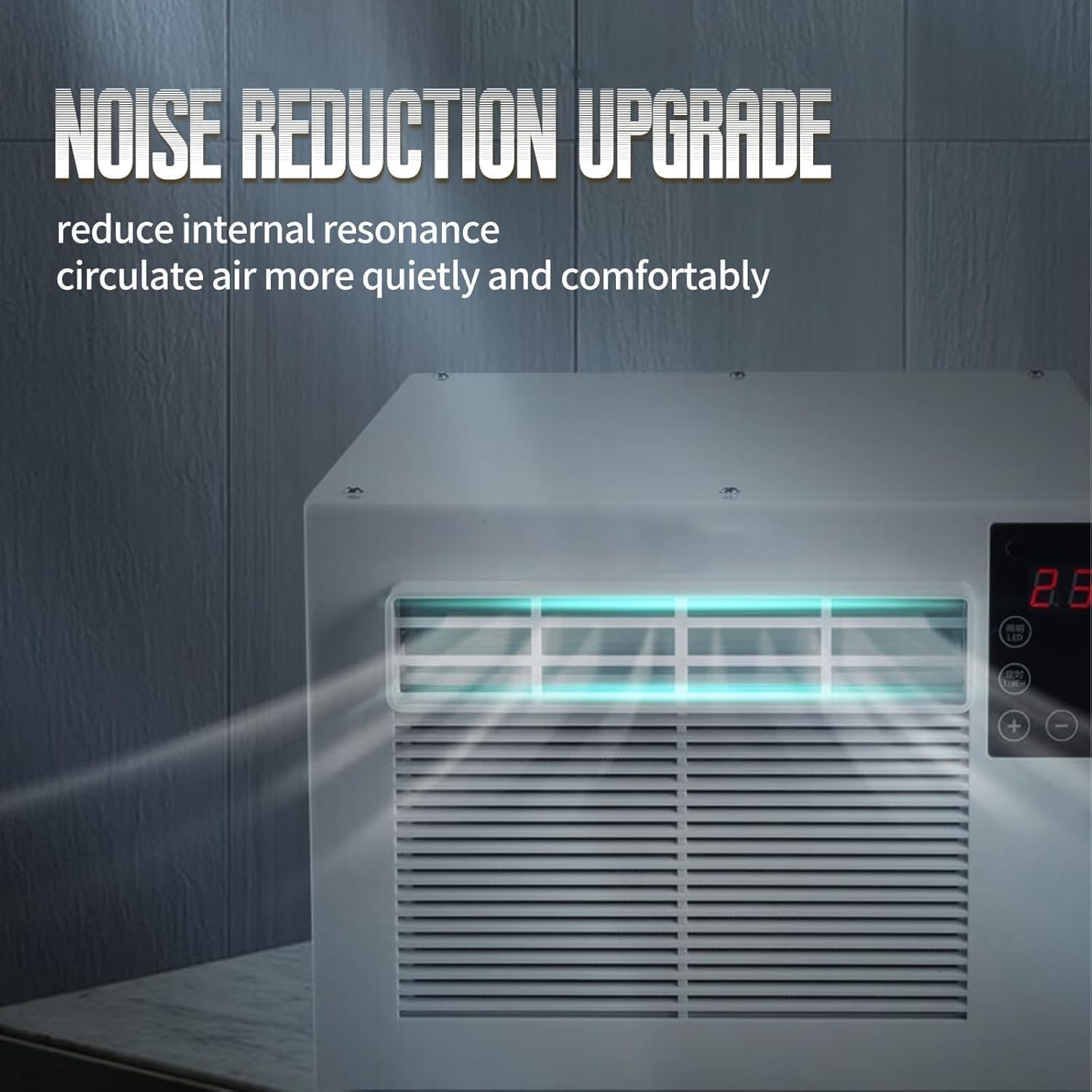  Climatiseur Portable 550W Déshumidificateur Compact, Unité De Refroidissement à Faible Puissance Pour Le Dortoir De Chambre, Fonctionnement Silencieux Avec Télécommande, Aucune Installation Nécessaire