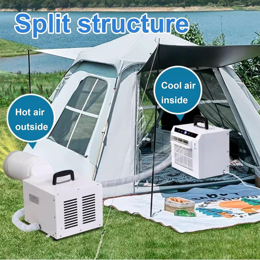  13000 BTU Split AC Unit, Refroidisseur De Chambre Portable Avec Télécommande Et Minuterie, économiseur D'énergie De Contrôle Tactile Pour Le Camping De Voiture De Chambre à Coucher, Pas Besoin D'assem