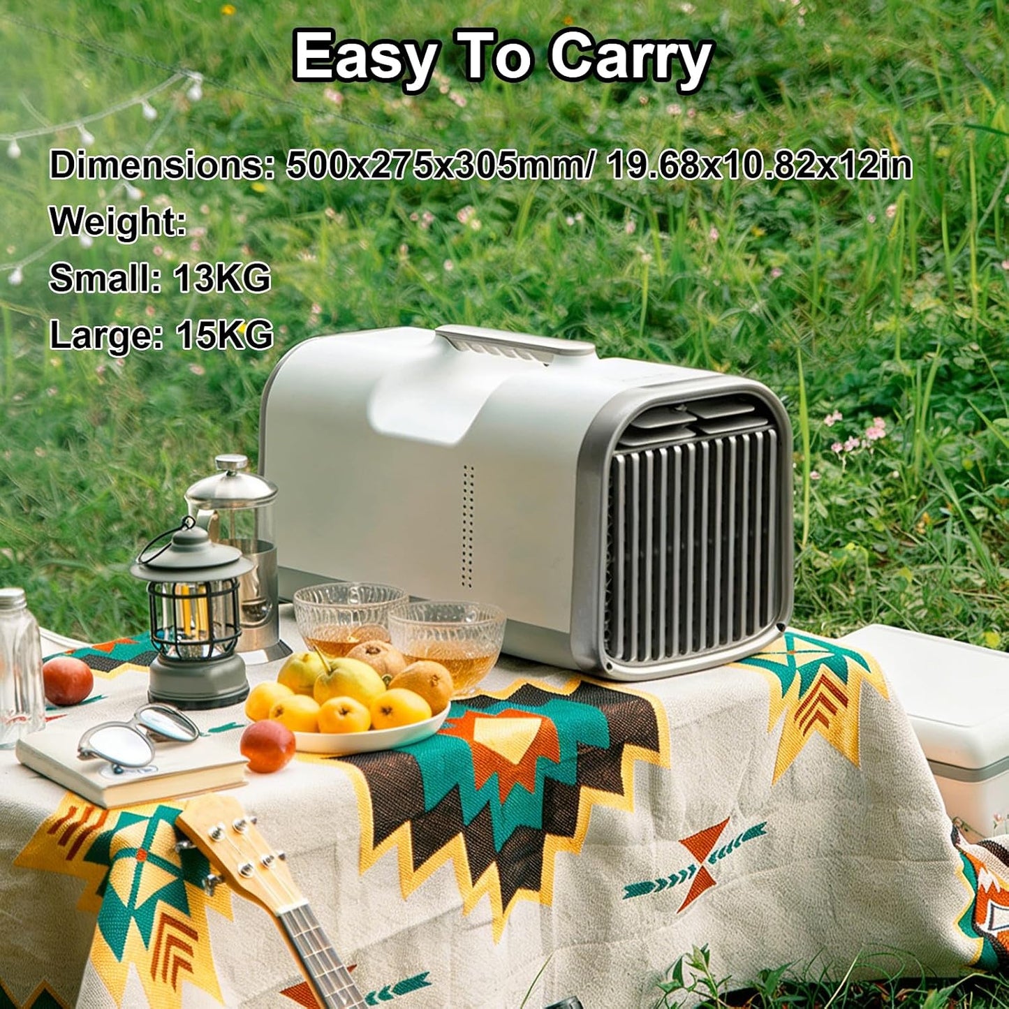 GENERIC Climatiseur Portable Avec Affichage Numérique, Aucune Installation Nécessaire Pour Le Camping Et L'utilisation En Extérieur
