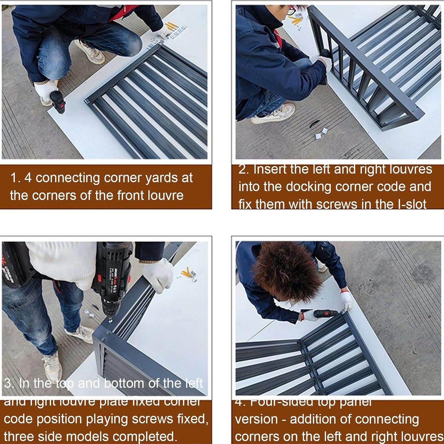 GENERIC Couvertures Robustes En Aluminium Pour Climatiseur, Couvercle De Condensateur Central AC, Pompe à Chaleur Résistante Aux Intempéries Et Protection D'unité AC, Bouclier CVC Extérieur, Design Résistant