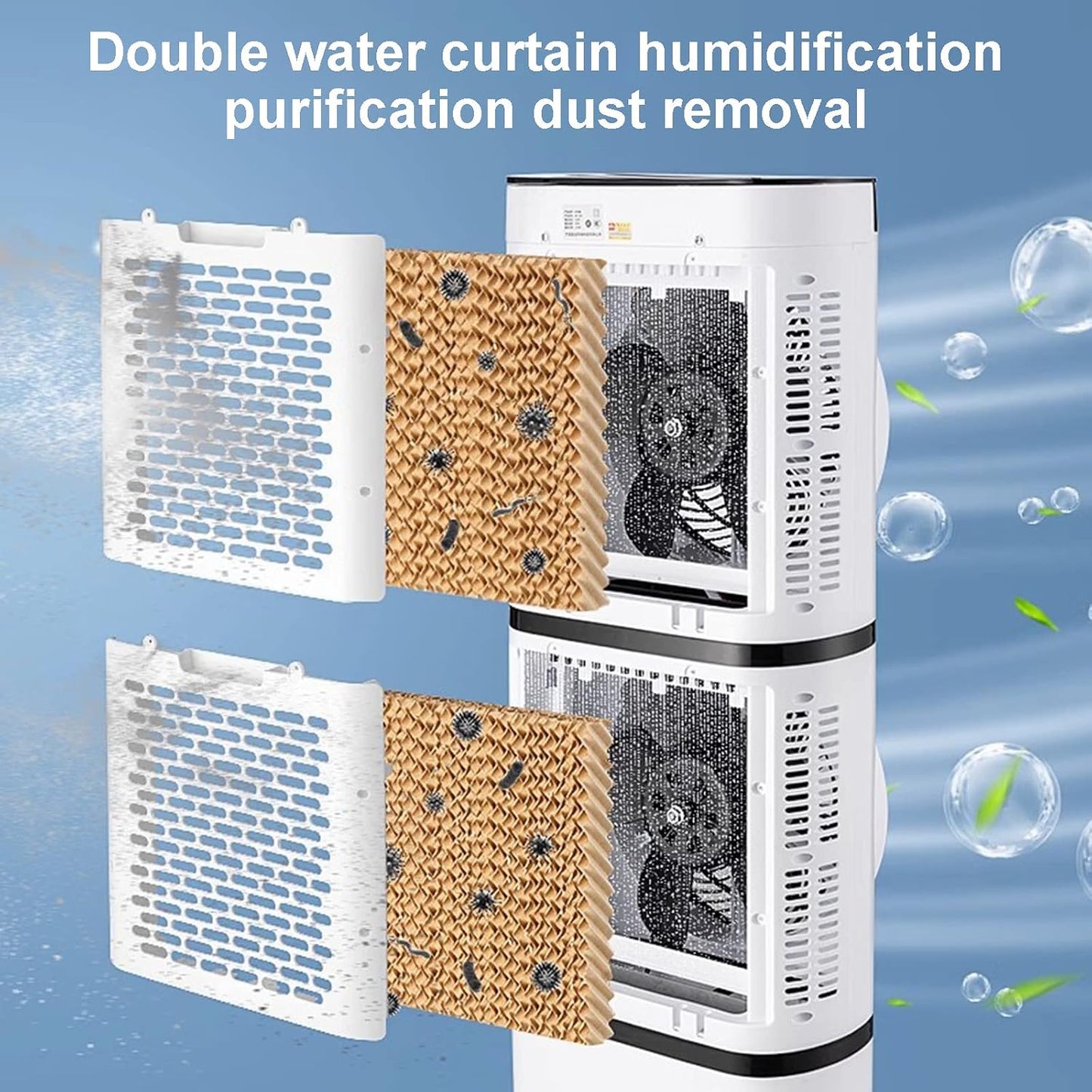  Ventilateur De Climatiseur Portable Ultra-calme, 3 Vitesses Et Télécommande, 300 Pieds Carrés De Refroidissement, Unité De Climatisation Efficace En énergie Avec Minuterie Pour Bureau à Chambre à Couc