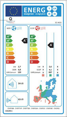  Unité Extérieure 4426 Q EXCELLENCE Climatisation 60-85 M³ Blanc Wifi 20 DB