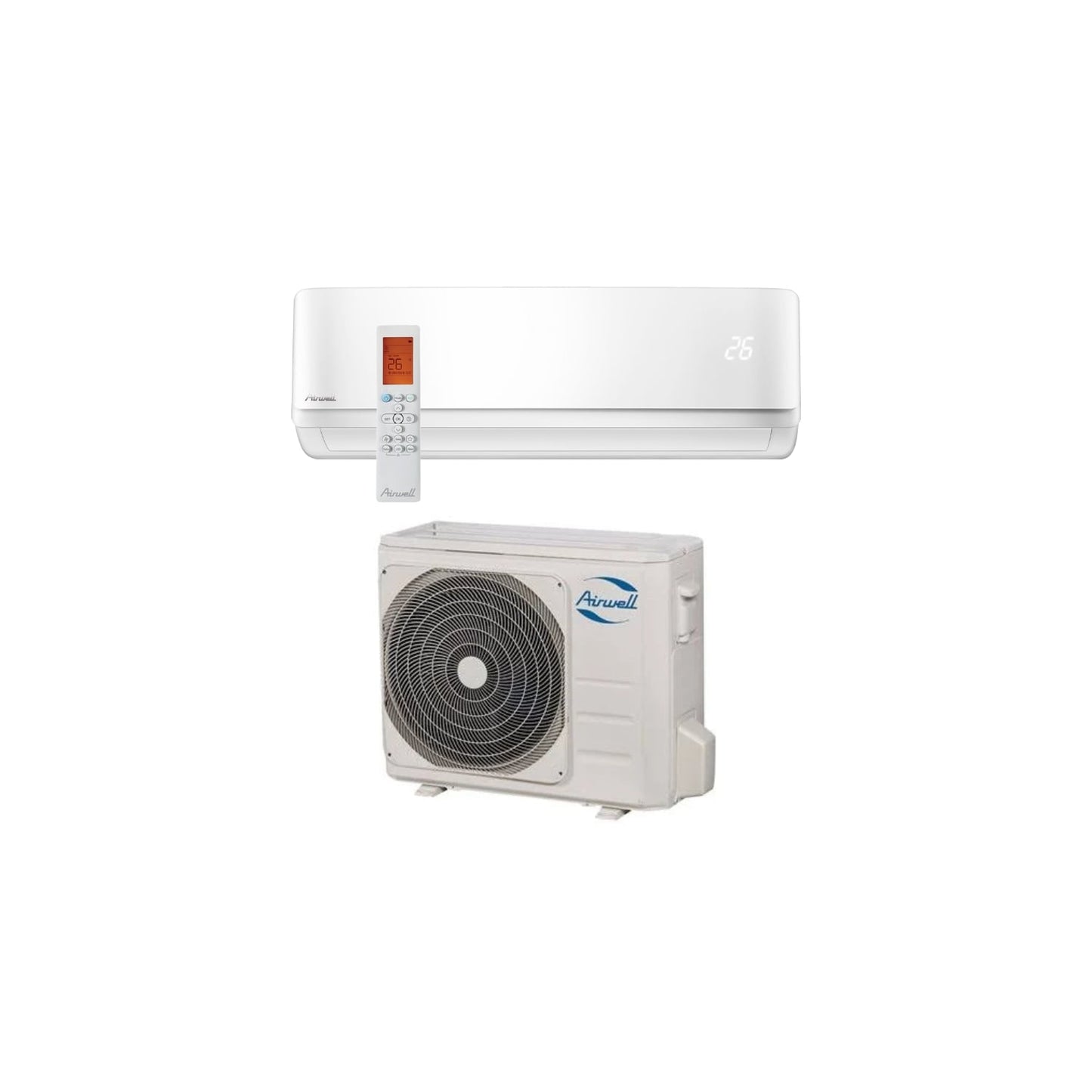  Climatisation Unité Extérieure Ydab Et Unité Intérieure Murale Hdmb Harmonia Blanc 5 Kw - Airwell